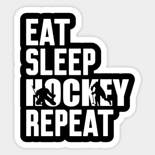 Eat Sleep Hockey Repeat Sticker